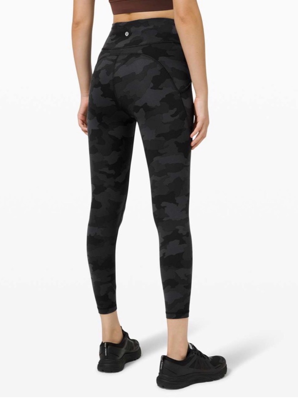lululemon athletica Black Camo High-Rise Track Leggings